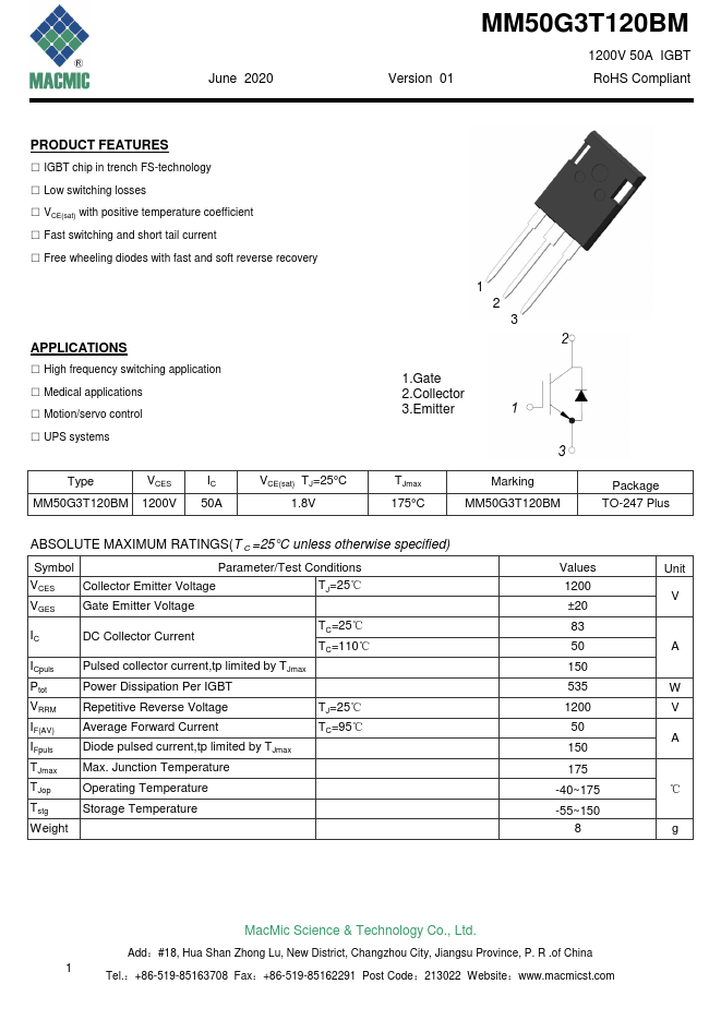 MM50G3T120BM