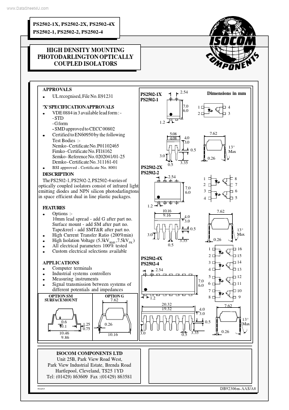 PS2502-1X