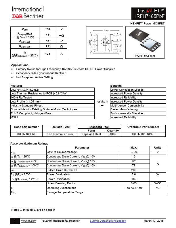 IRFH7185PBF