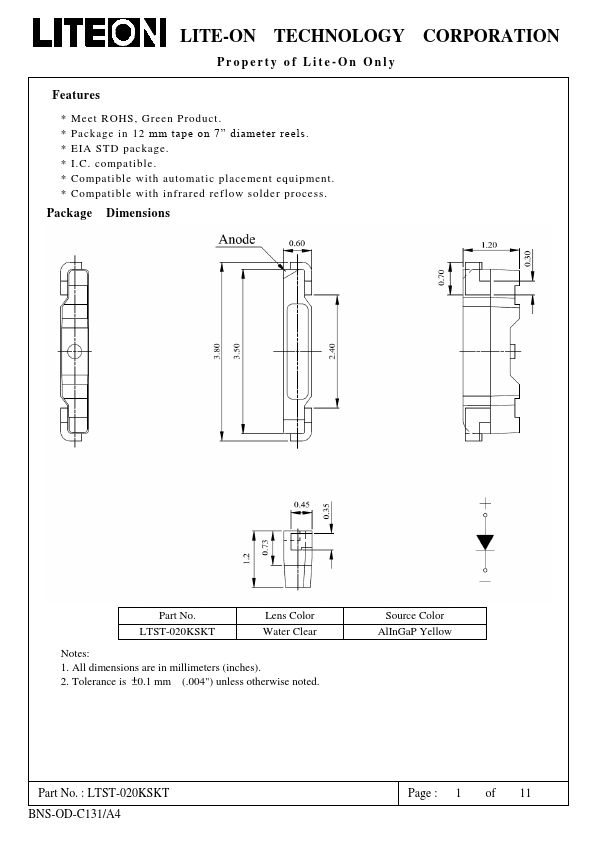 LTST-020KSKT