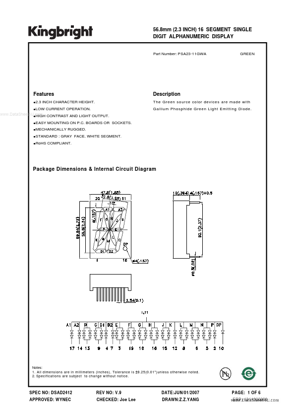 PSA23-11GWA