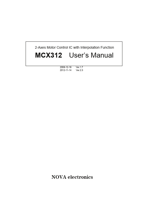 MCX312