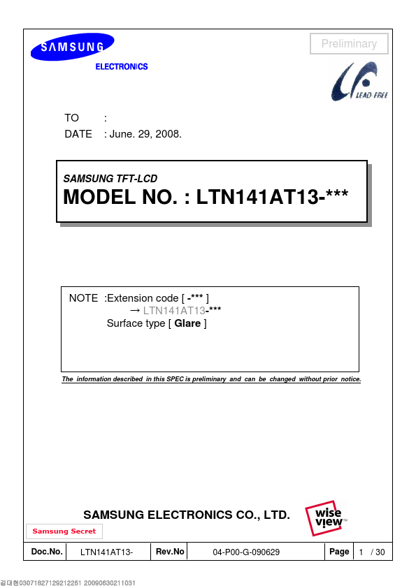 LTN141AT13-H01