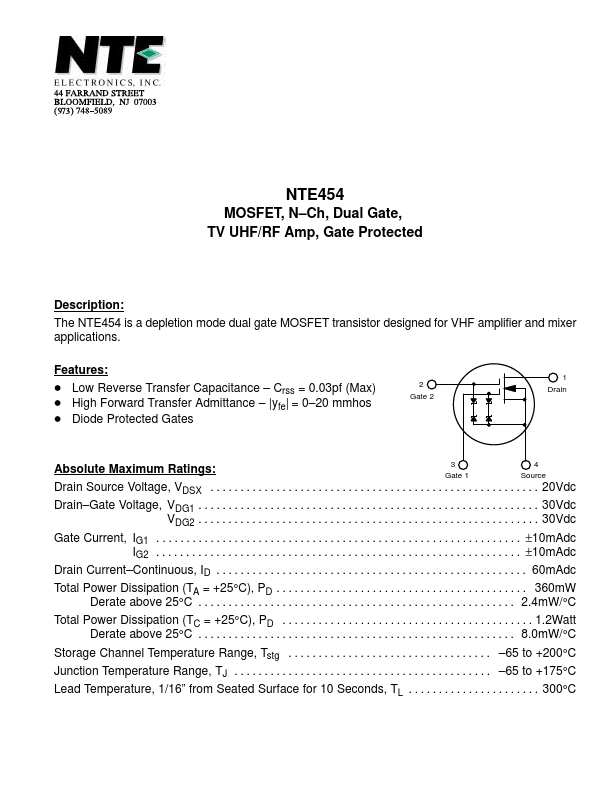 NTE454