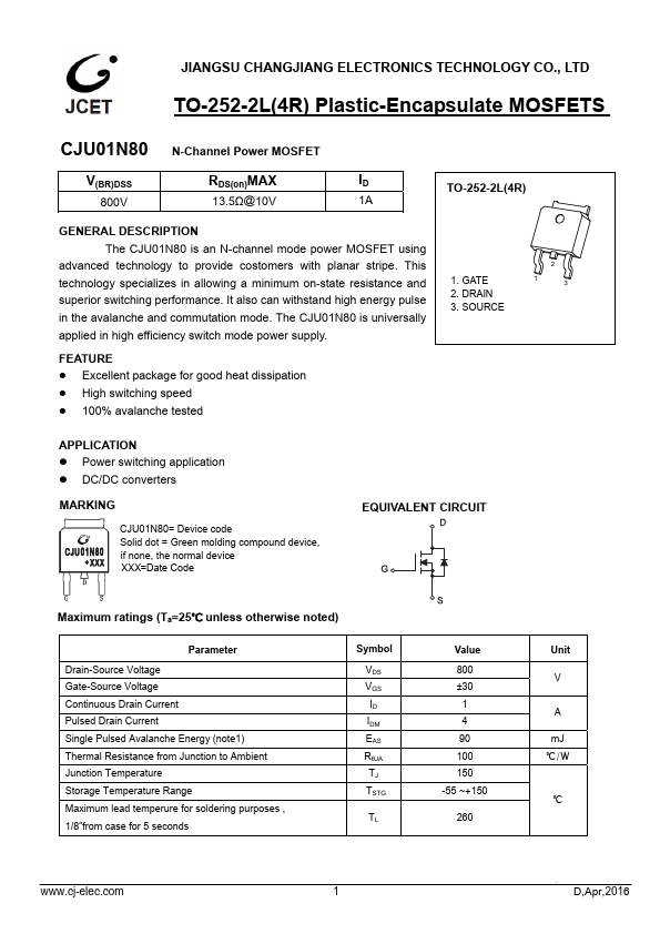 CJU01N80