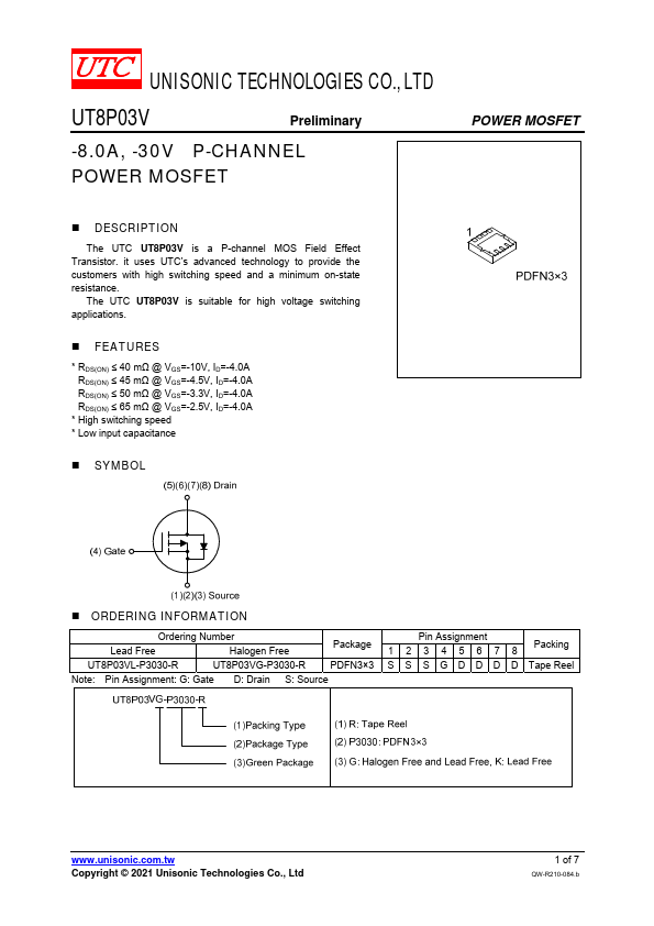 UT8P03V