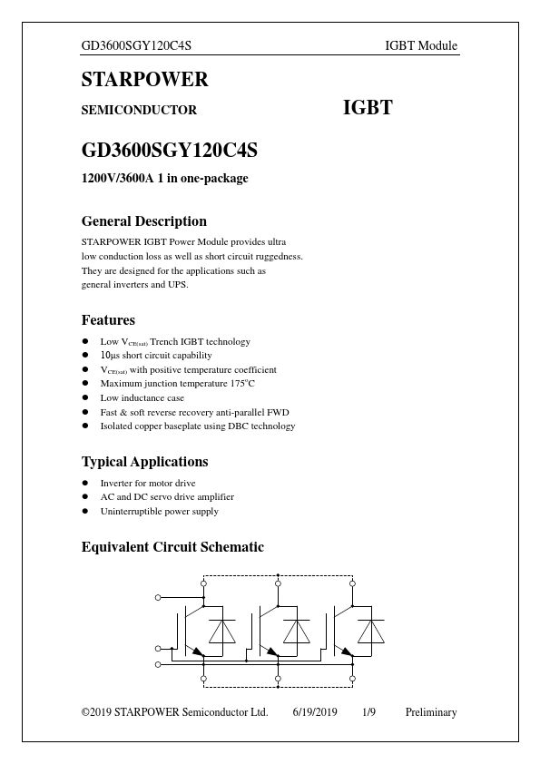 GD3600SGY120C4S Datasheet Preview