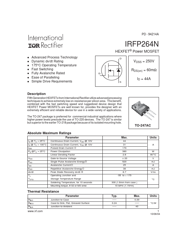 IRFP264N