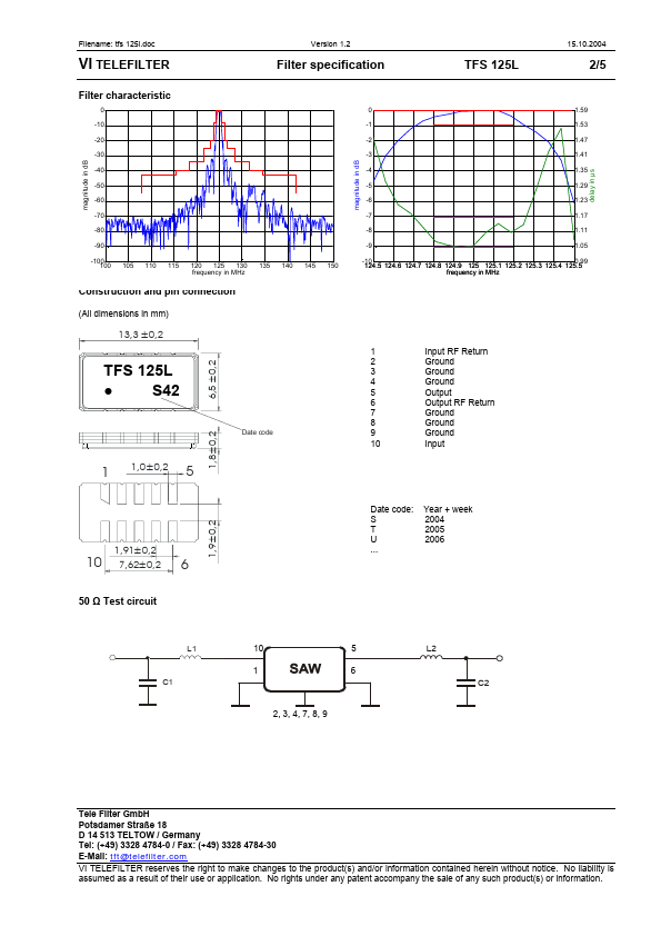 TFS125L