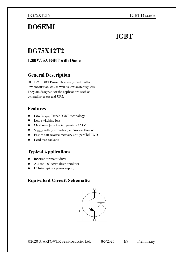 DG75X12T2 Datasheet Preview