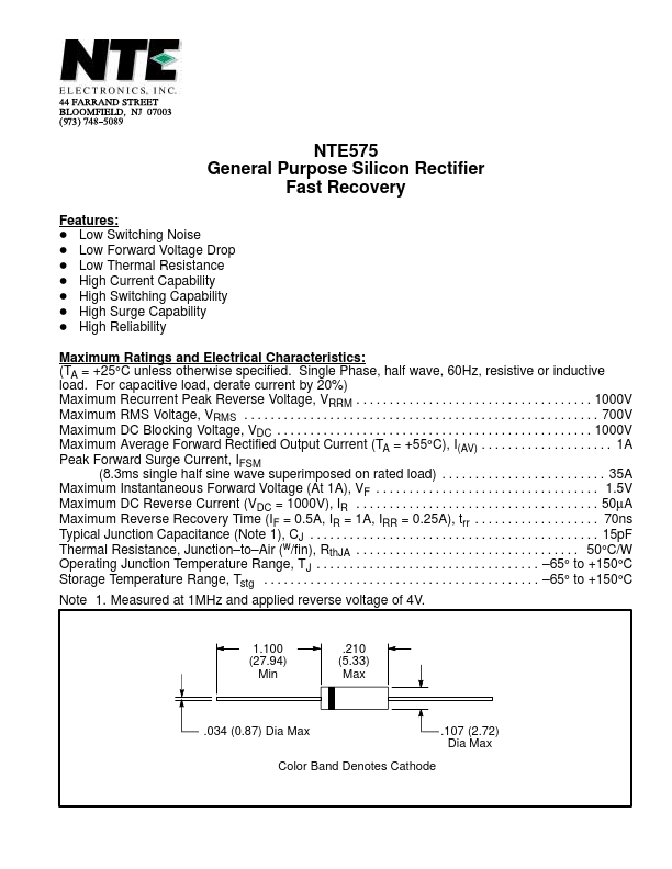 NTE575