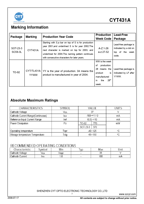 CYT431A