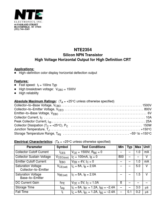 NTE2354