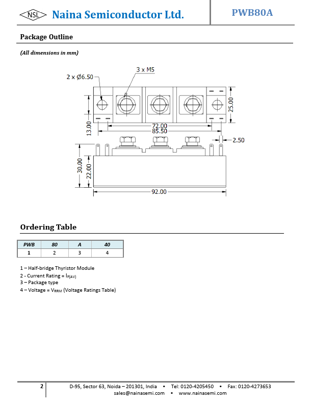 PWB80A40