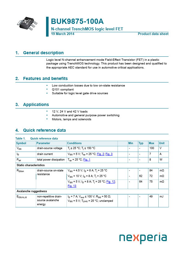 BUK9875-100A