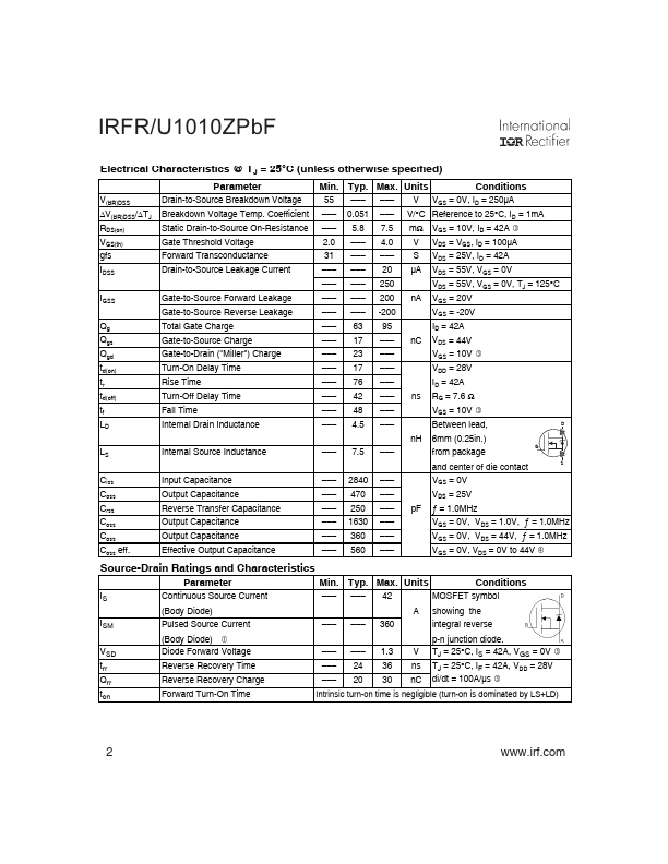 IRFR1010ZPBF