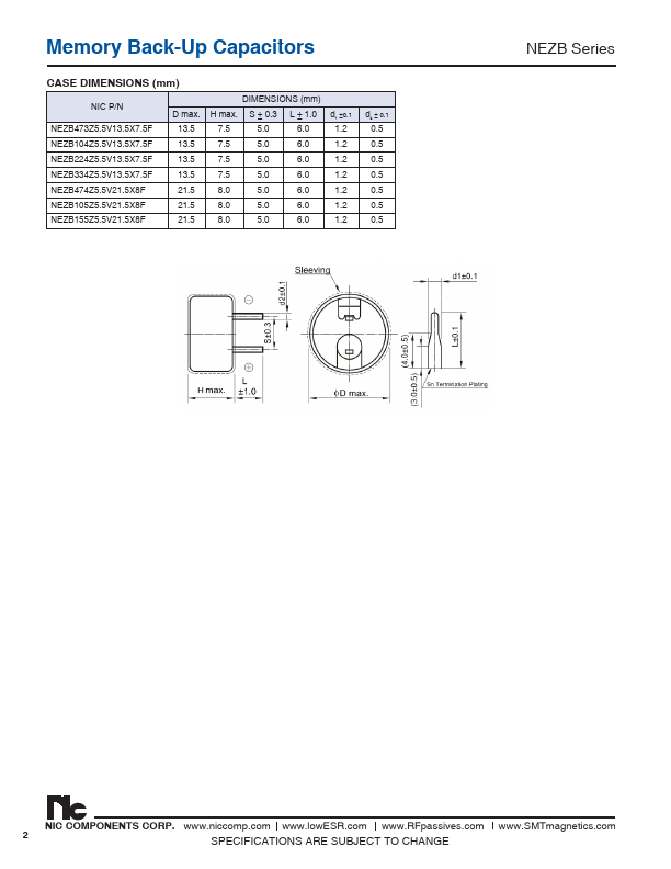 NEZB104Z5.5V13.5X7.5F