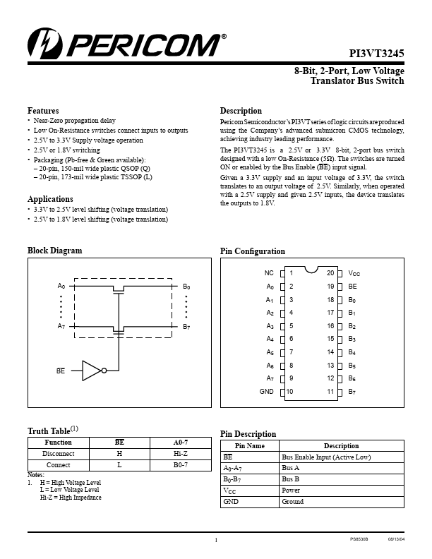 PI3VT3245LE