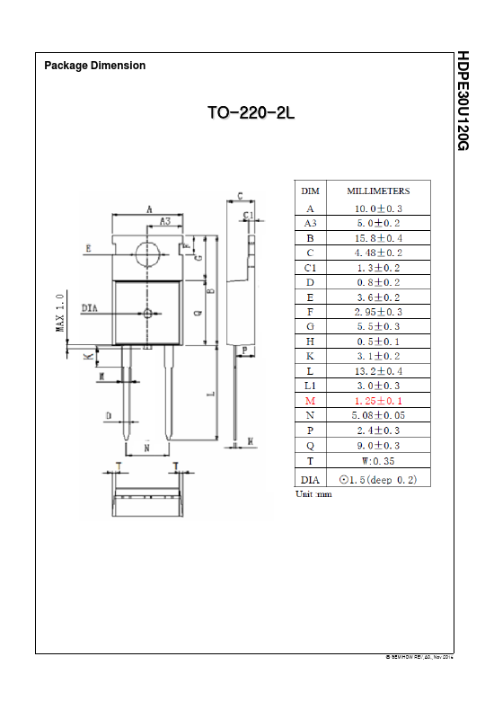 HDPE30U120G