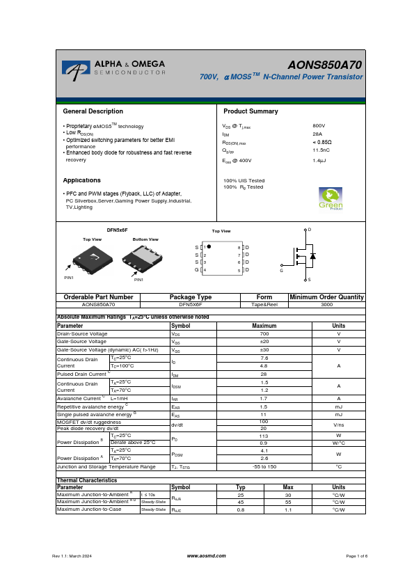 AONS850A70