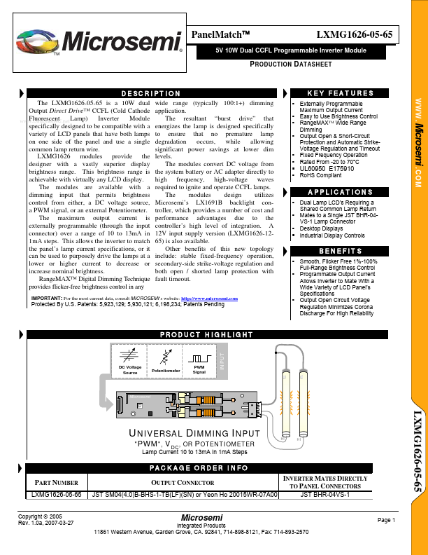 LXMG1626-05-65