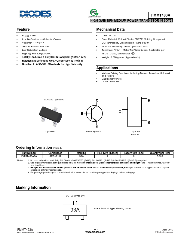 FMMT493A