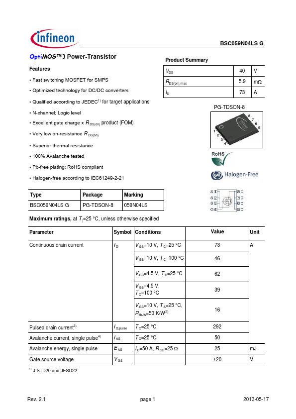 BSC059N04LSG