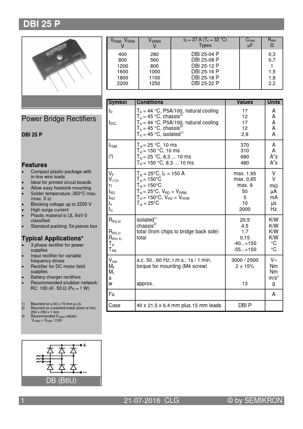 DBI25-16P