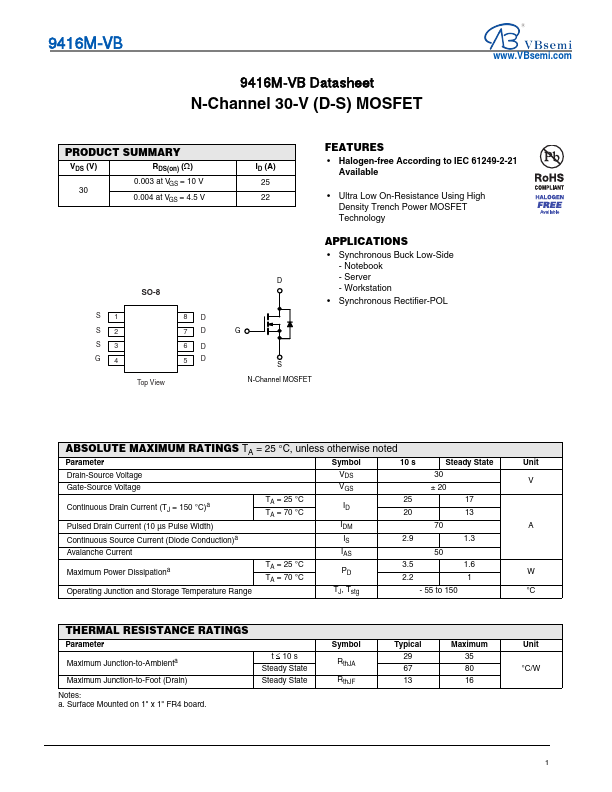 9416M Datasheet Preview