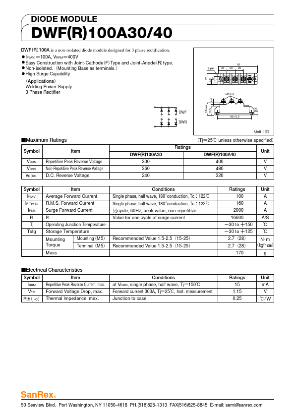 DWF100A30