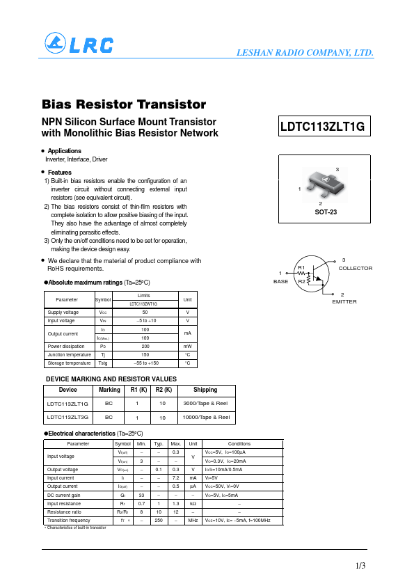 LDTC113ZLT1G