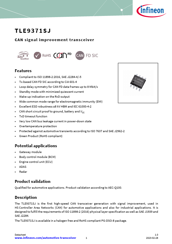 TLE9371SJ Datasheet Preview