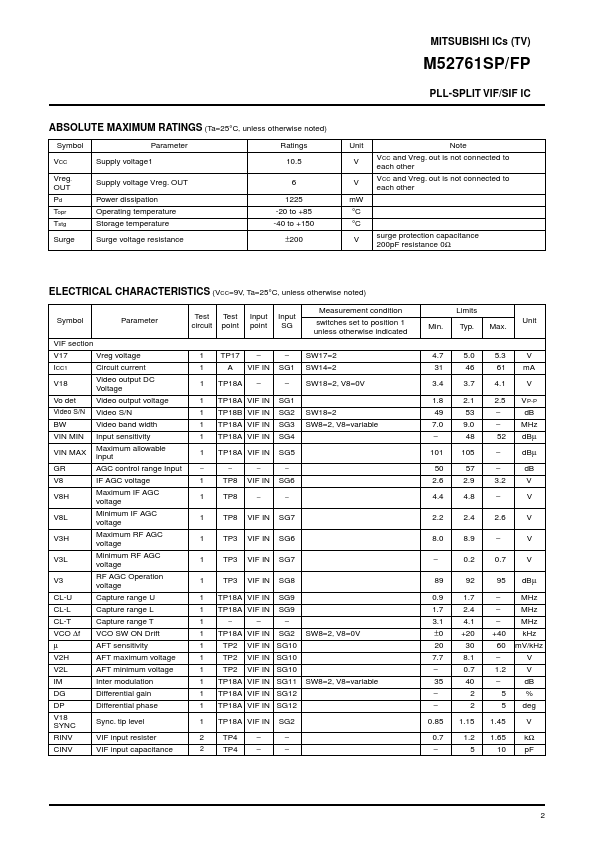 M52761SP