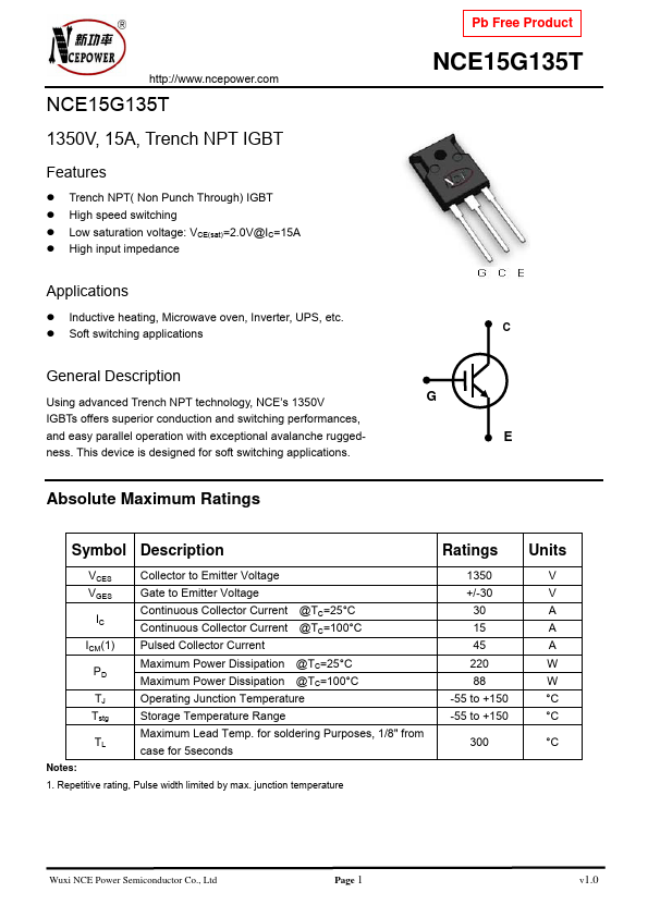 NCE15G135T