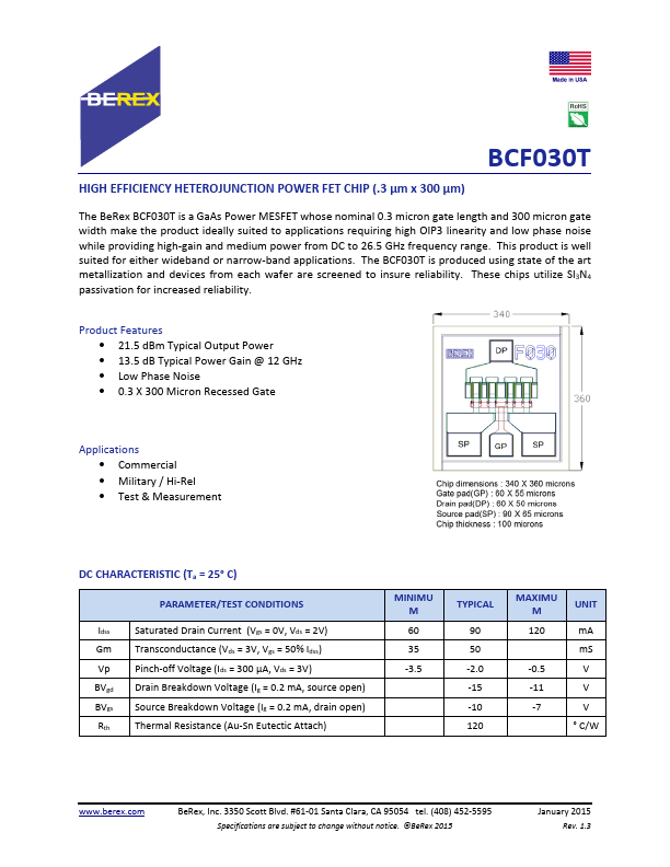 BCF030T