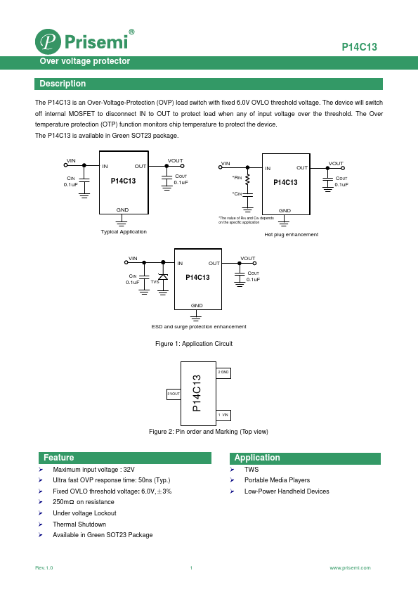 P14C13 Datasheet Preview