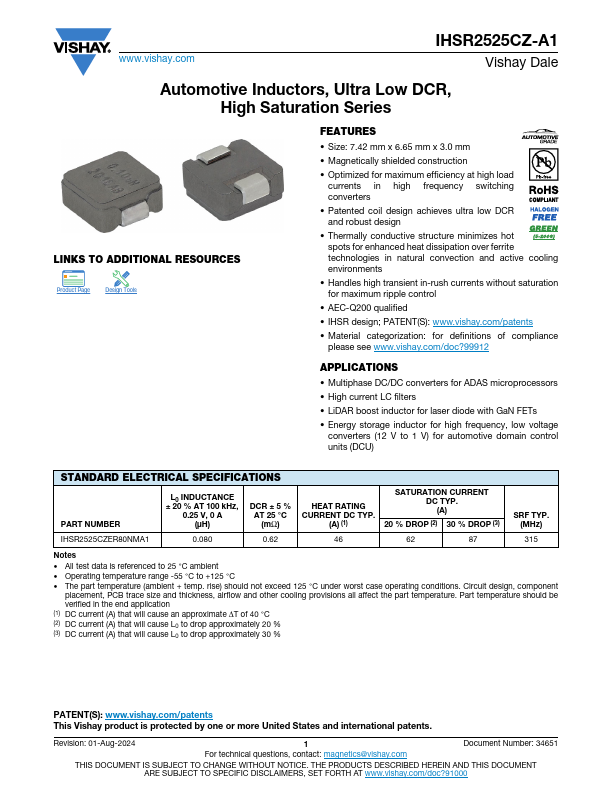 IHSR2525CZ-A1 Datasheet Preview