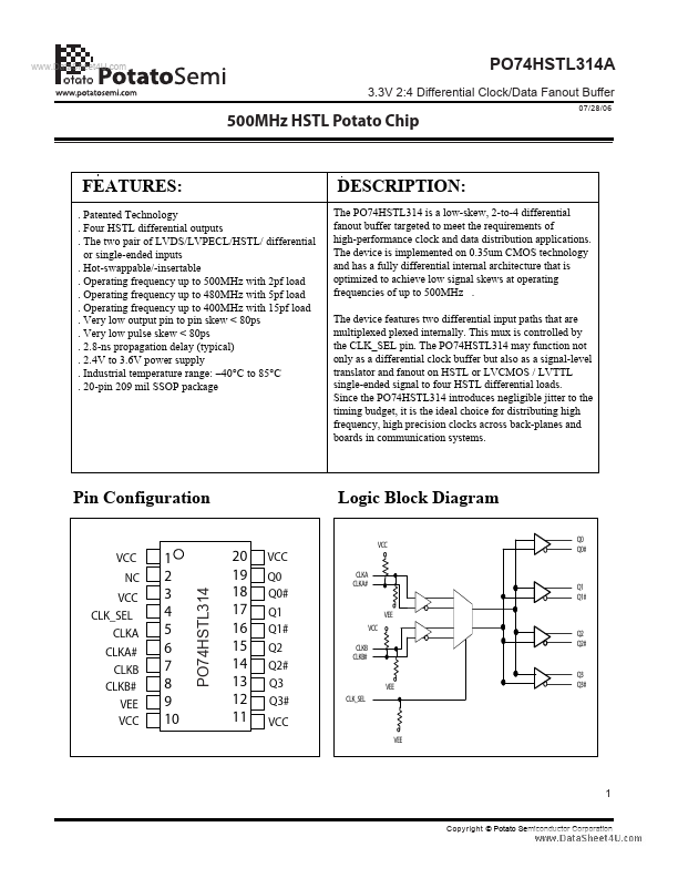 PO74HSTL314A