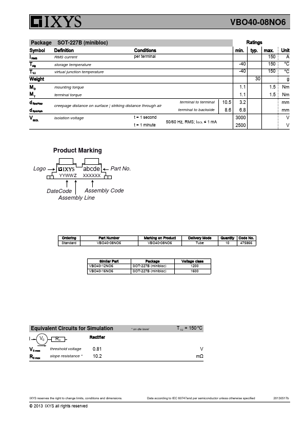 VBO40-08NO6