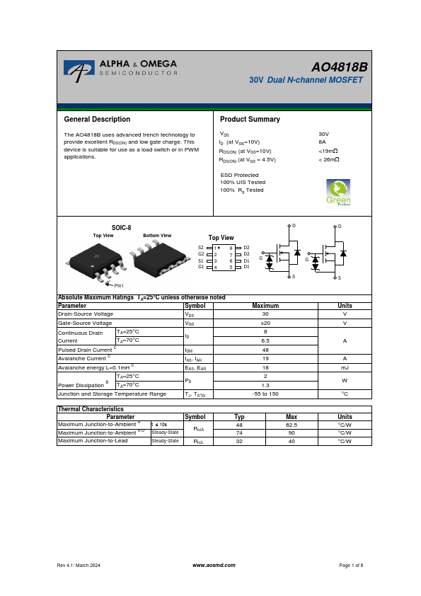 AO4818B