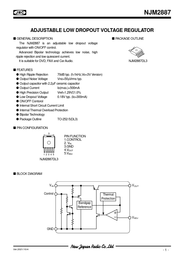 NJM2887 Datasheet Preview