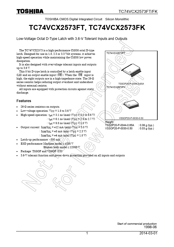 TC74VCX2573FK