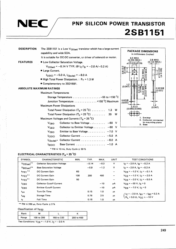 2SB1151