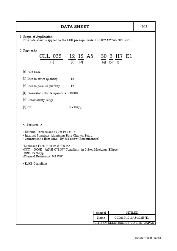 CLL032-1212A5-303H7E1