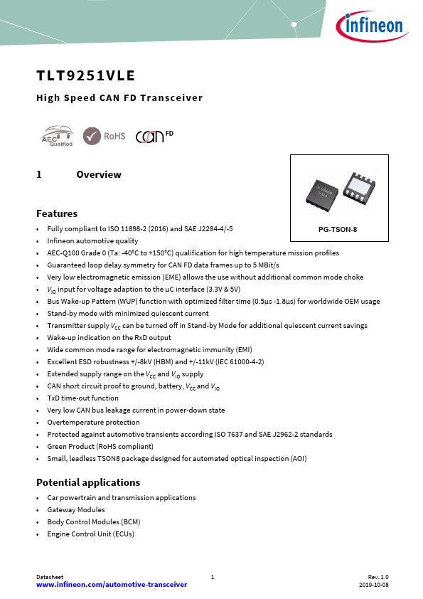 TLT9251VLE Datasheet Preview
