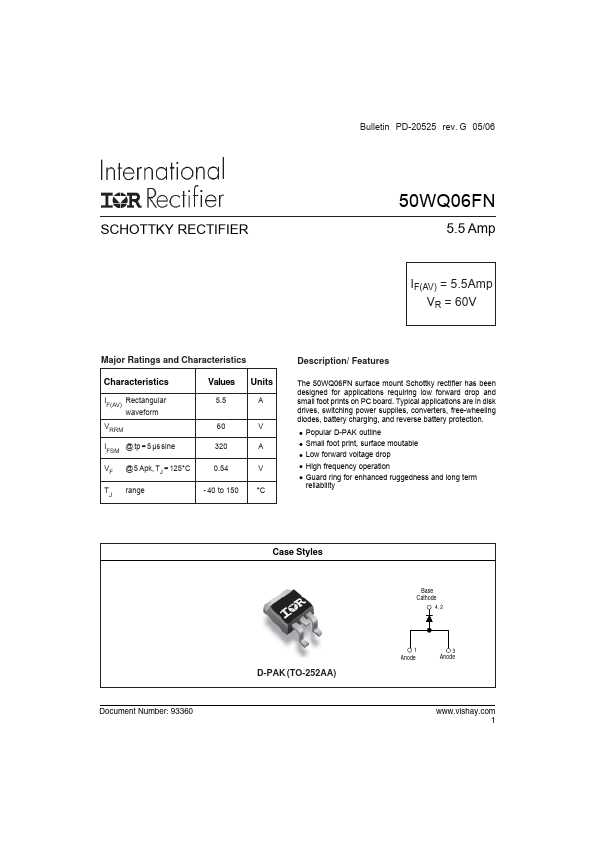 50WQ06FN Datasheet Preview