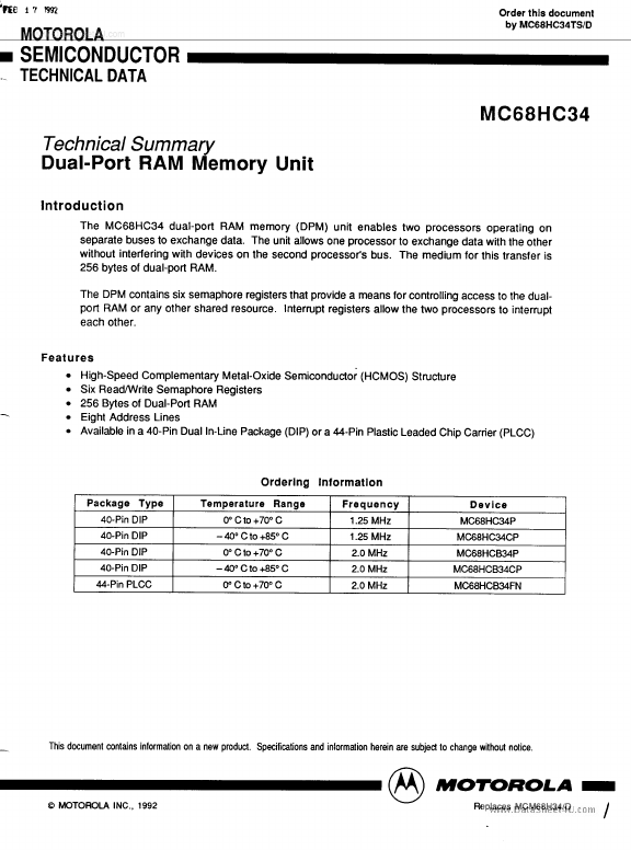 MC68HC34