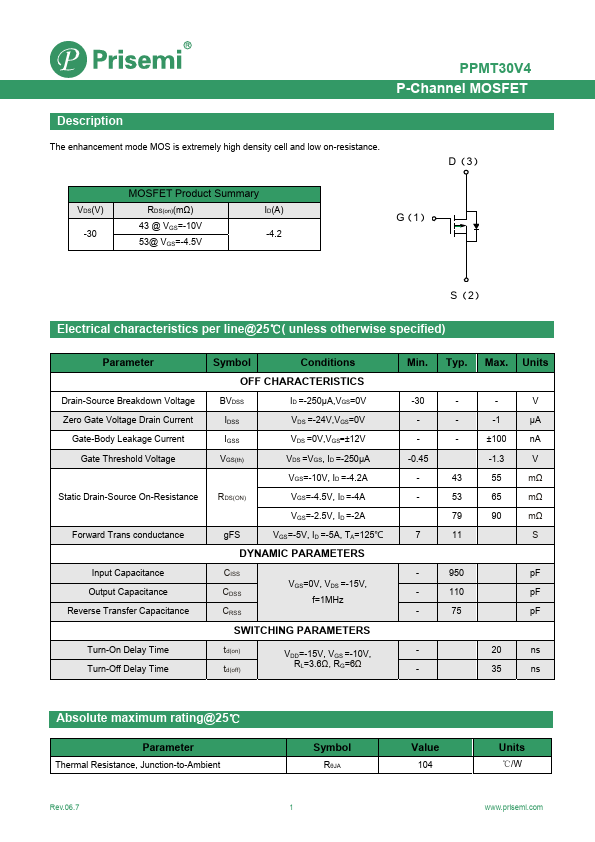 PPMT30V4 Datasheet Preview