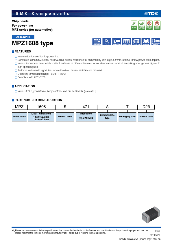 MPZ1608Y600BTD25