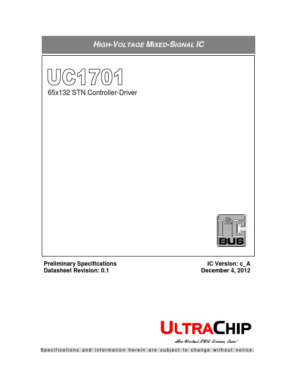 UC1701 Datasheet Preview